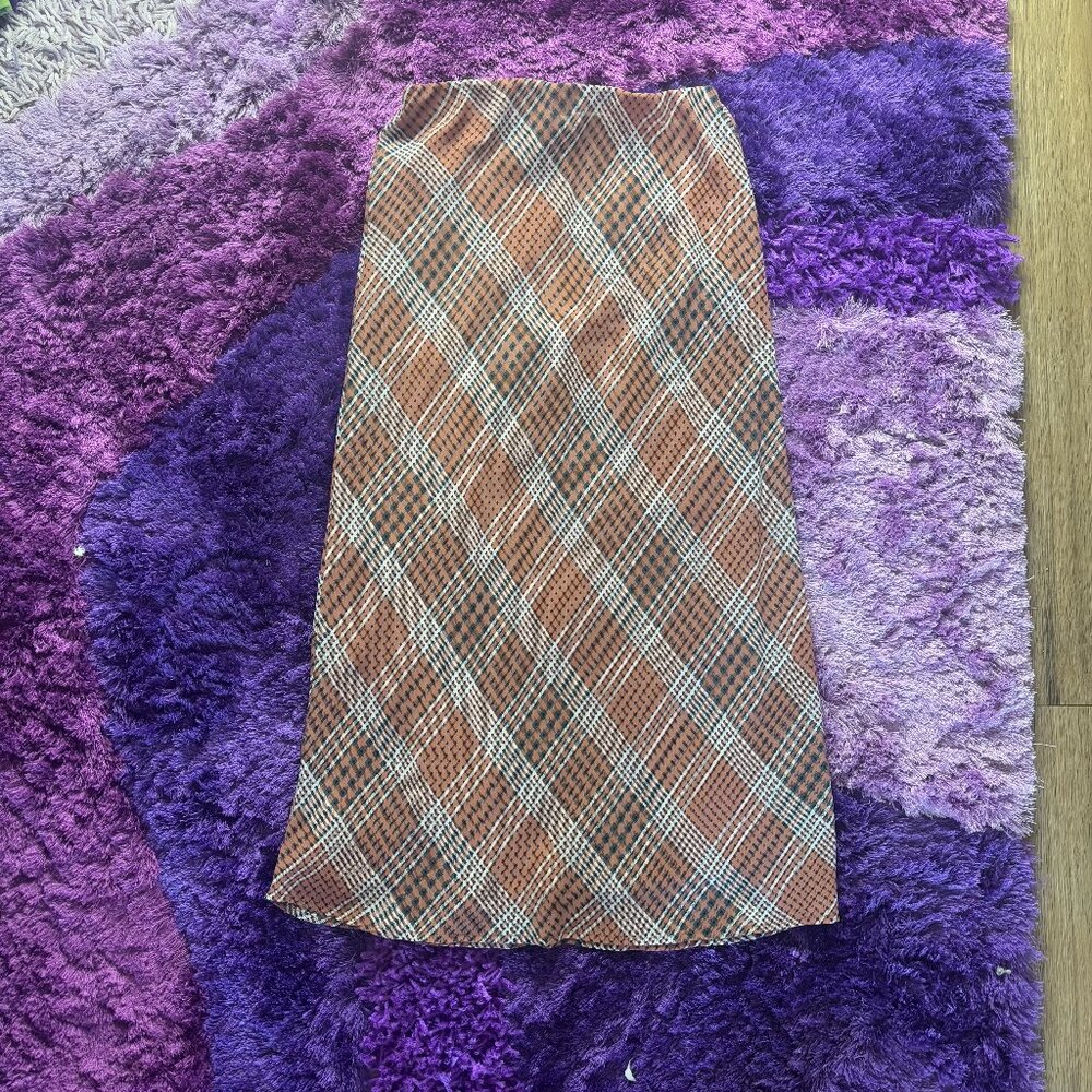 Sans Souci Tartan Long Skirt